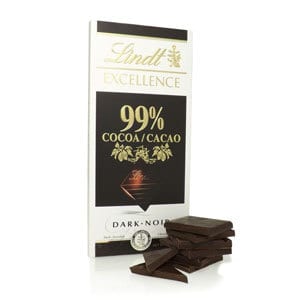Lindt Excellence 99% Cocoa Chocolate